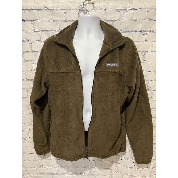 Columbia Womens Brown Fleece Jacket Zip-Up Medium - Picture 3 of 8